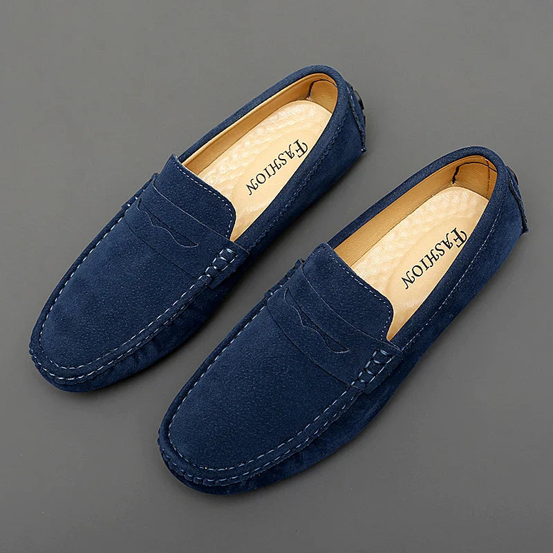 Mocasines de ante