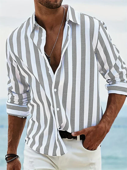 Mateo™ | Camisa ligera de rayas para verano