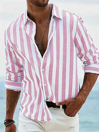Mateo™ | Camisa ligera de rayas para verano
