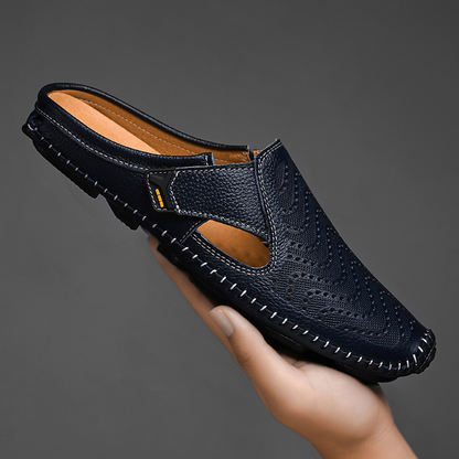Sandalias transpirables de piel italiana