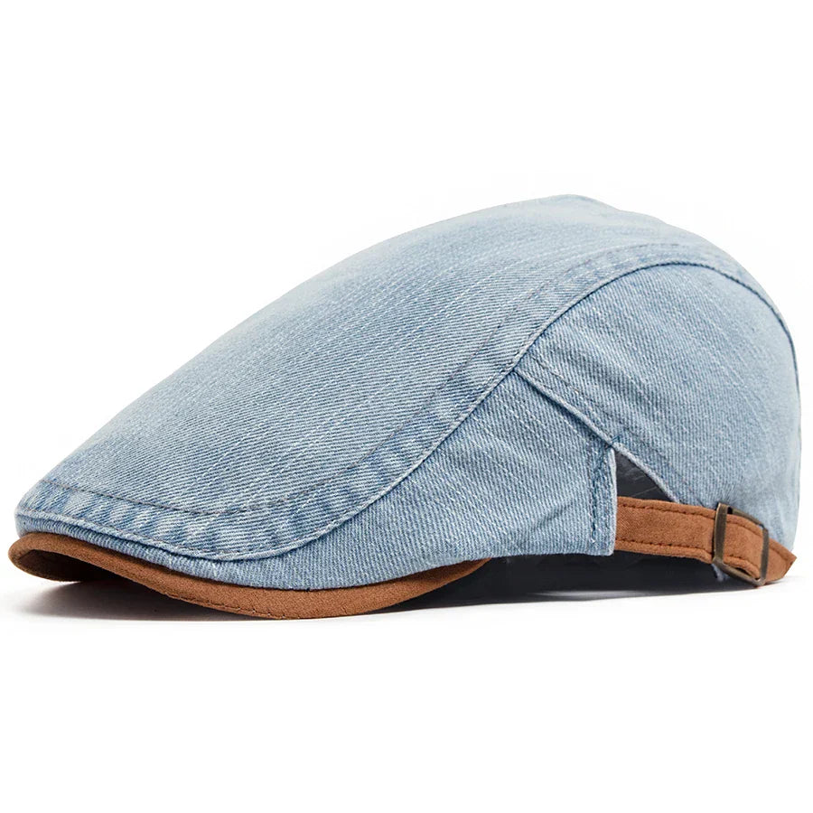 Tito™ | Gorra plana de denim premium: estilo atemporal y comodidad para el día a día.