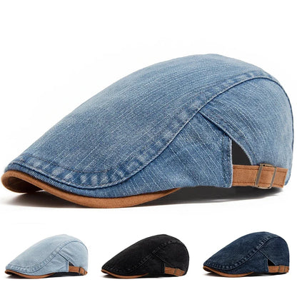 Tito™ | Gorra plana de denim premium: estilo atemporal y comodidad para el día a día.