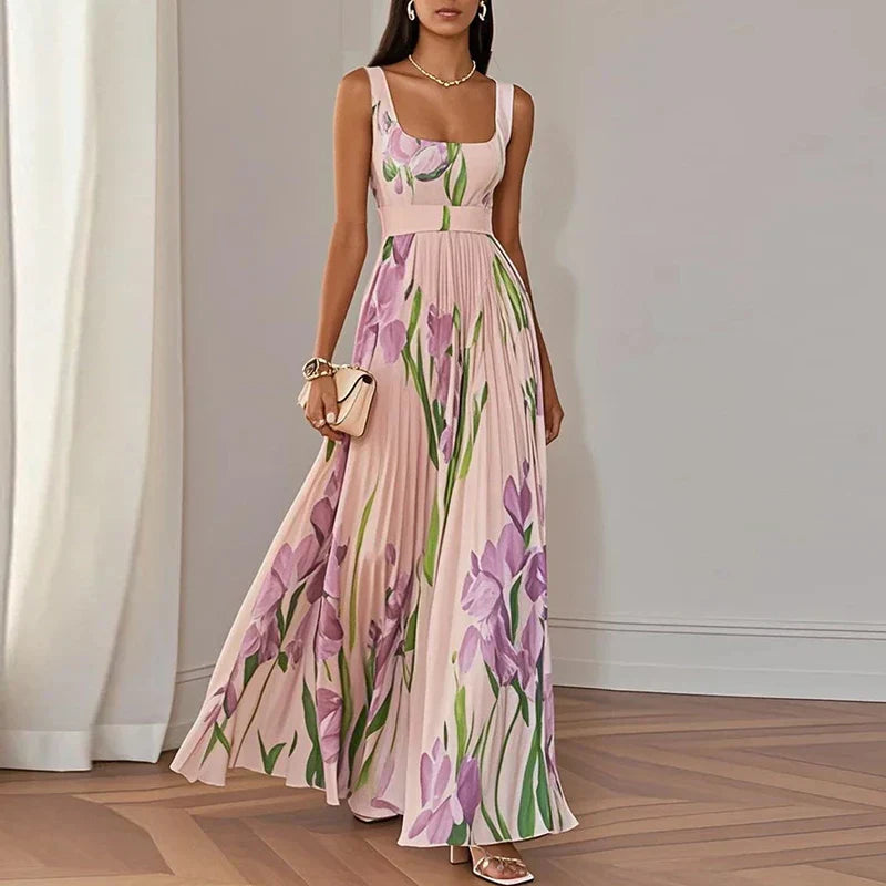 Aurora™ | Vestido maxi floral de corte evasé