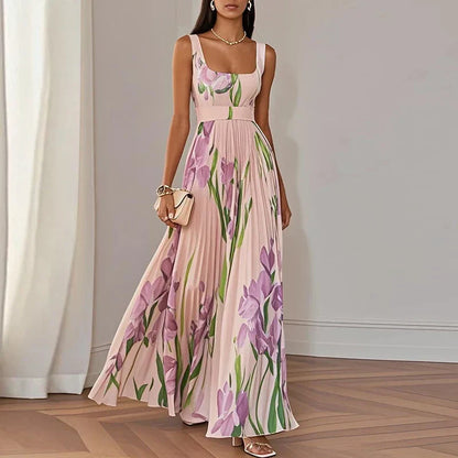 Aurora™ | Vestido maxi floral de corte evasé