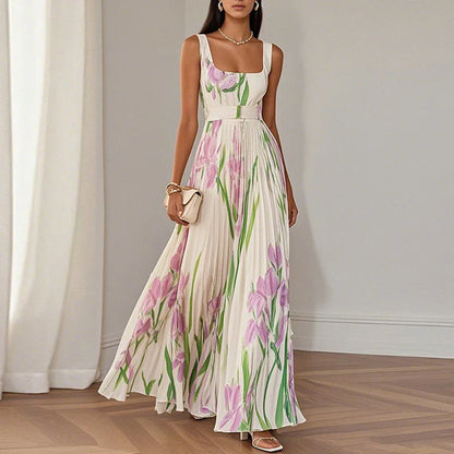 Aurora™ | Vestido maxi floral de corte evasé