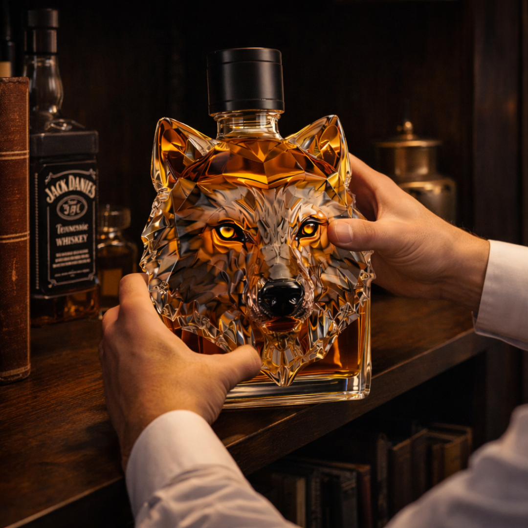 Botella de whisky - Edición Lobo
