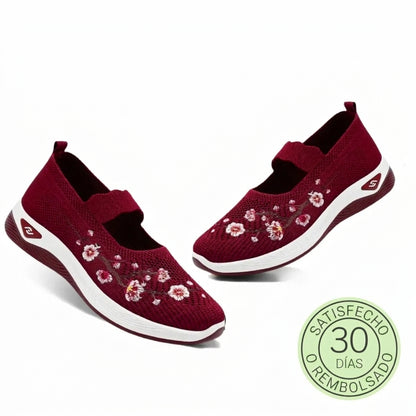 Flora™ | Zapatillas florales con comodidad ortopédica