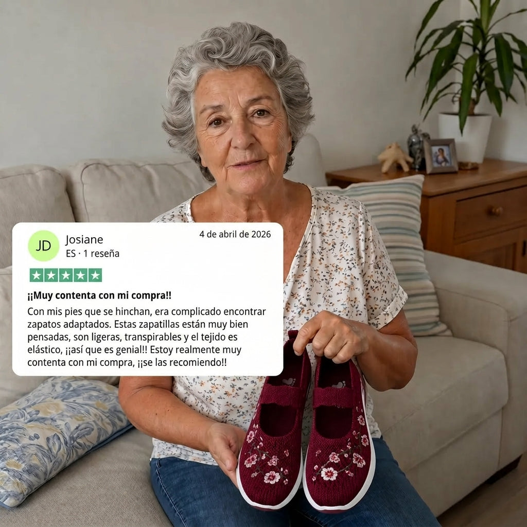 Flora™ | Zapatillas florales con comodidad ortopédica