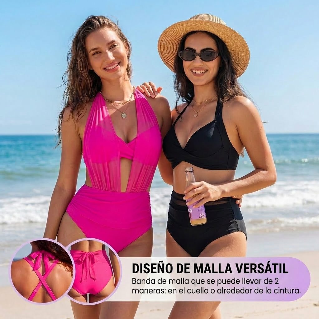 Sabina | Bikini 2 en 1 de talle alto moldeador
