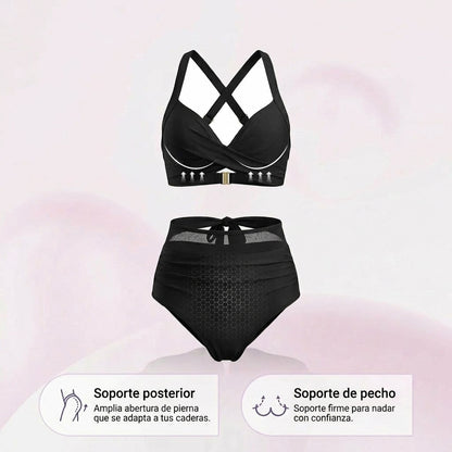 Sabina | Bikini 2 en 1 de talle alto moldeador