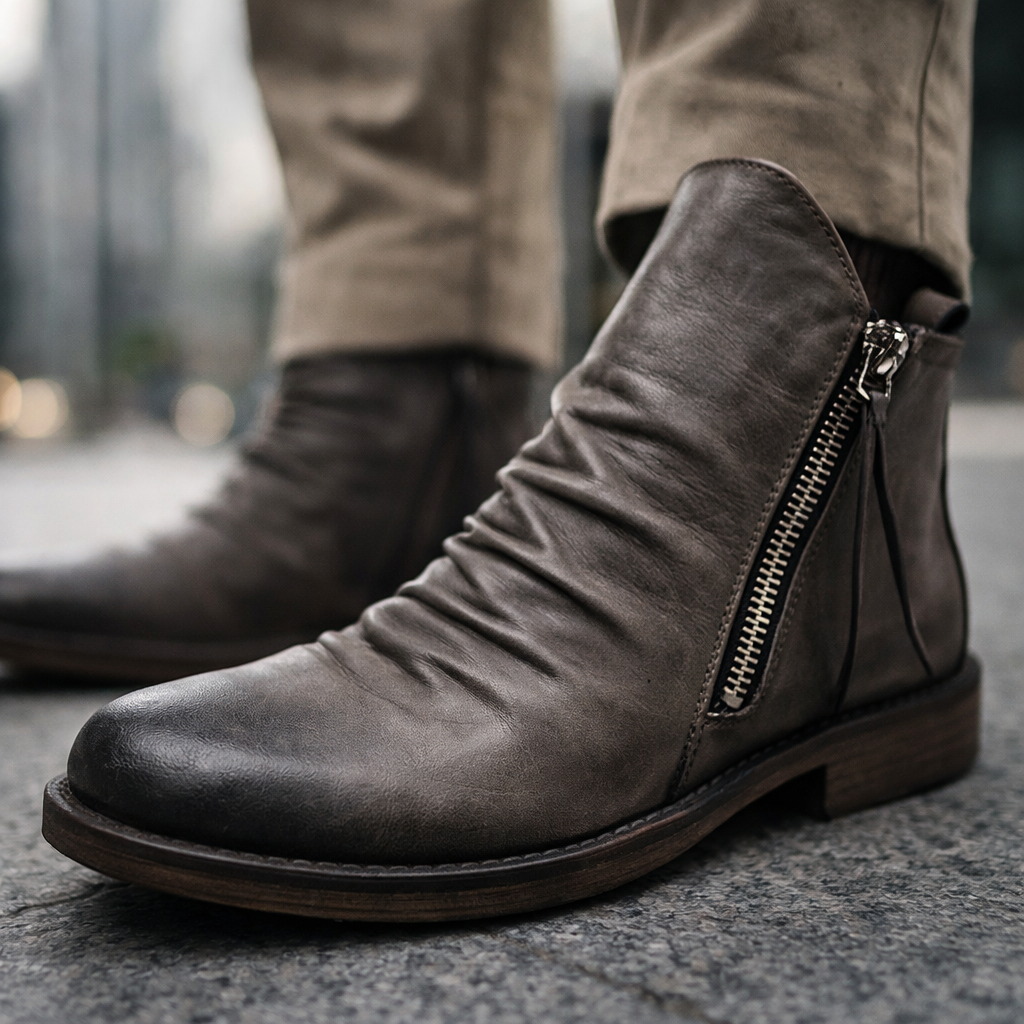 Botines Chelsea de piel