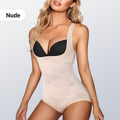 ⏳Kaufen Sie eins, bekommen Sie eins gratis💥💕Haken-und-Ösen-Mesh-Shapewear-Body💎