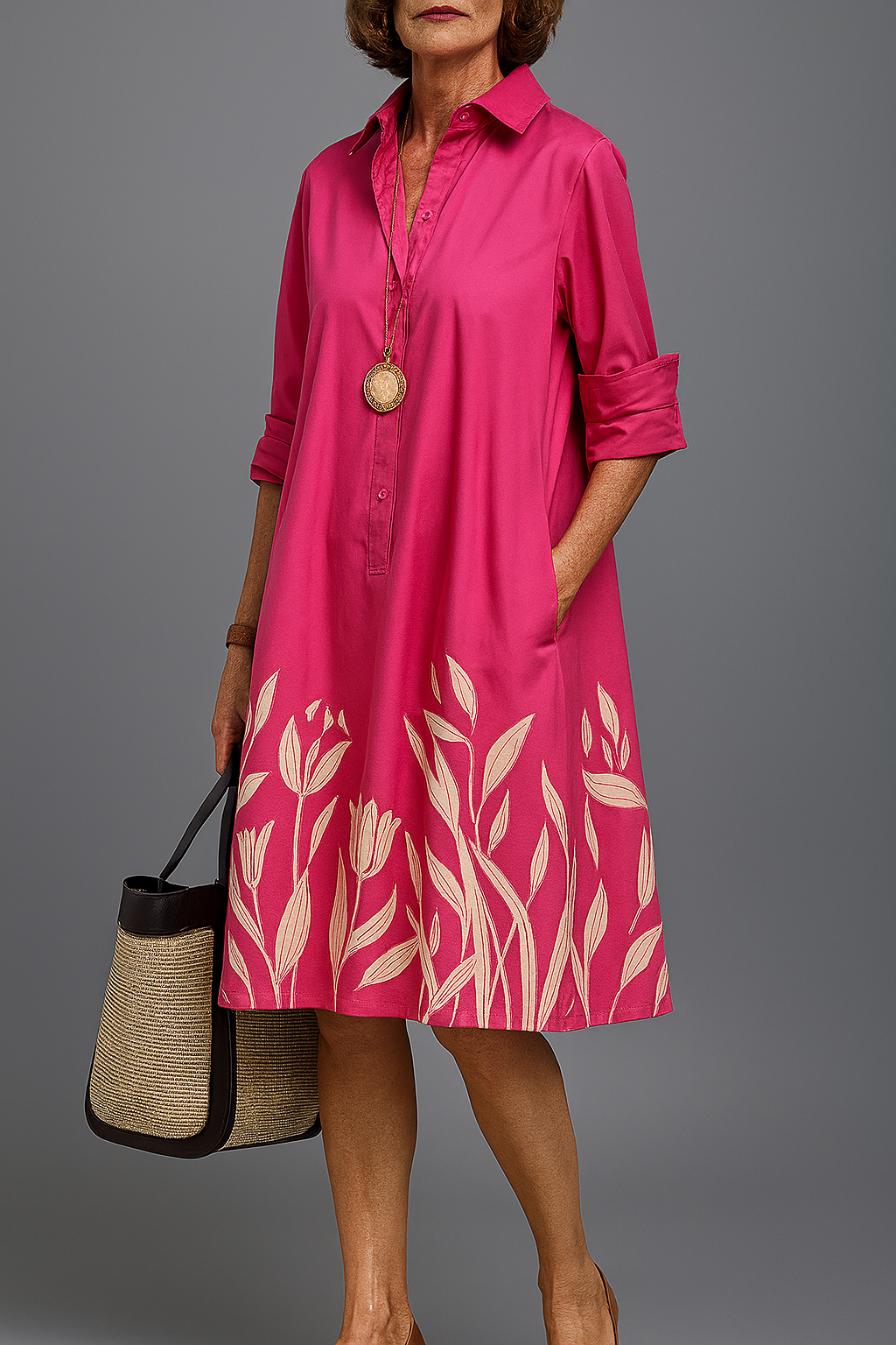 Gracia | Vestido midi natural
