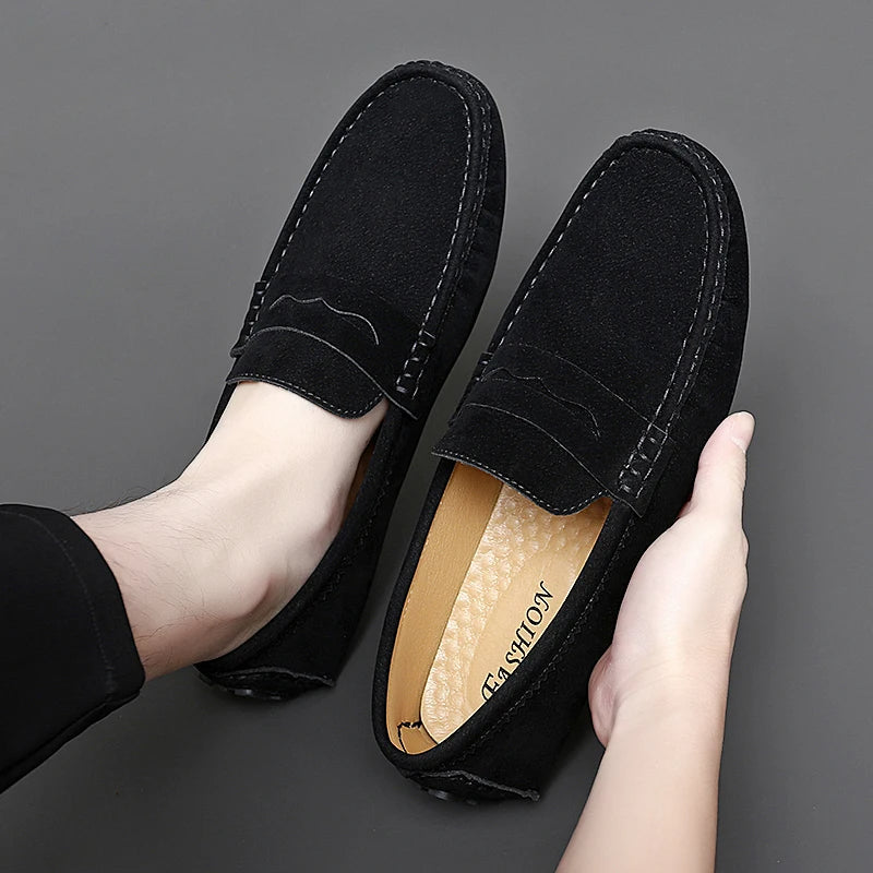 Mocasines de ante