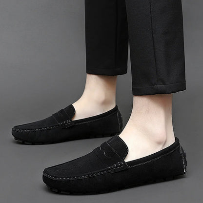 Mocasines de ante