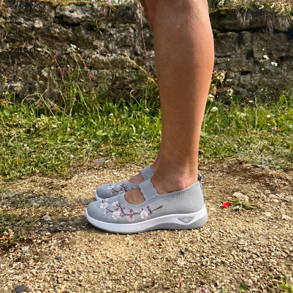 Flora™ | Zapatillas florales con comodidad ortopédica
