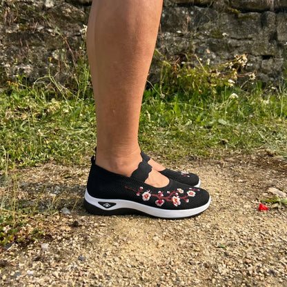 Flora™ | Zapatillas florales con comodidad ortopédica