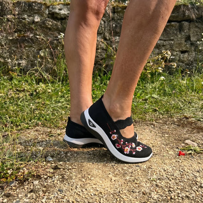 Flora™ | Zapatillas florales con comodidad ortopédica
