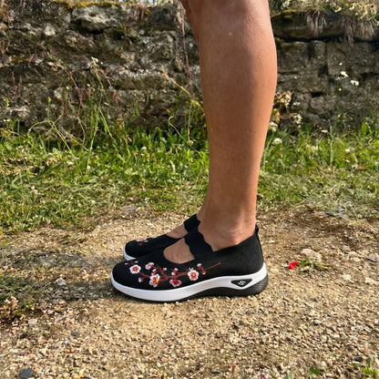 Flora™ | Zapatillas florales con comodidad ortopédica