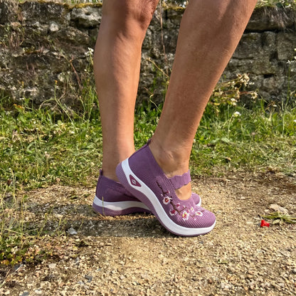 Flora™ | Zapatillas florales con comodidad ortopédica