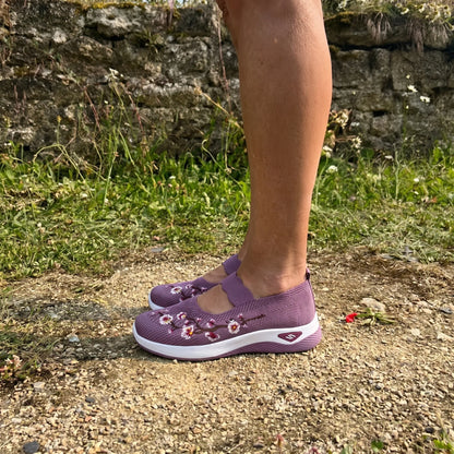 Flora™ | Zapatillas florales con comodidad ortopédica