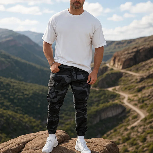 Pantalones de camuflaje de alta calidad para hombre.