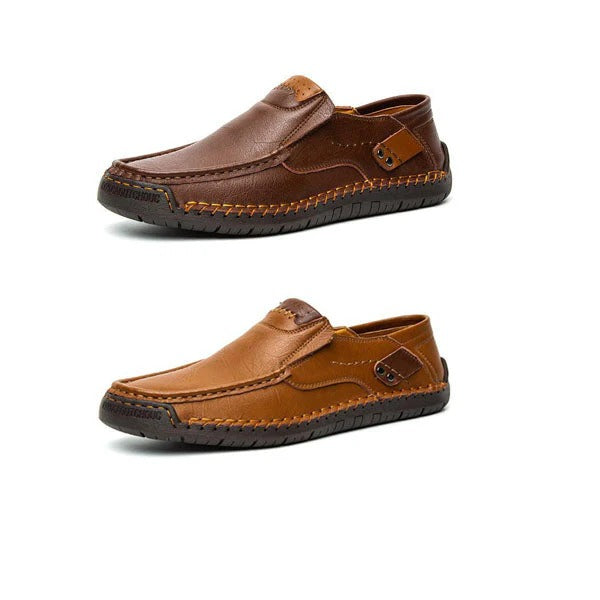 Piel de becerro transpirable. Zapatos de piel clásicos y cómodos para hombre