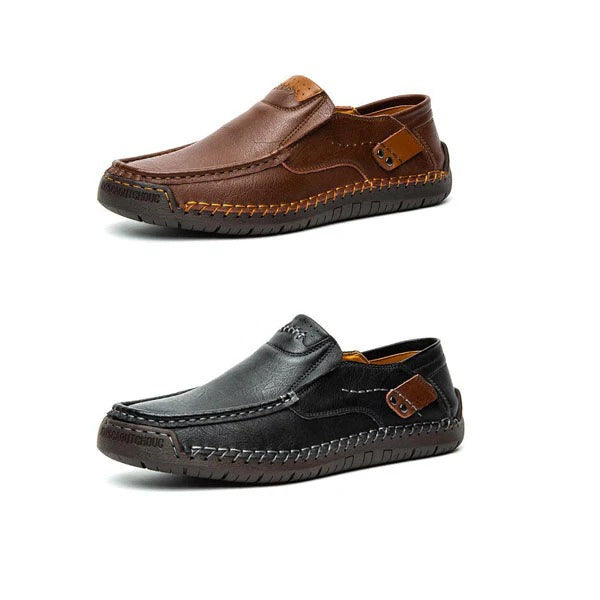 Piel de becerro transpirable. Zapatos de piel clásicos y cómodos para hombre