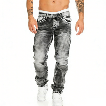 Vaqueros elásticos para hombre de estilo minimalista, ideales para verano, estilo emo