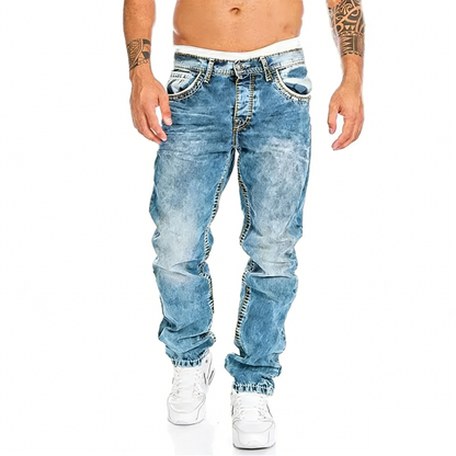 Vaqueros elásticos para hombre de estilo minimalista, ideales para verano, estilo emo