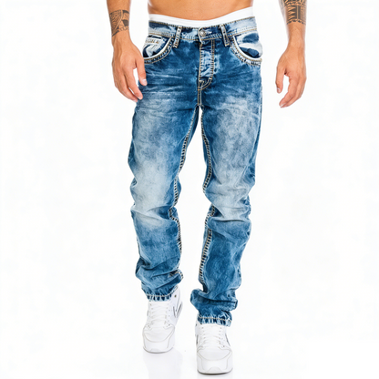 Vaqueros elásticos para hombre de estilo minimalista, ideales para verano, estilo emo