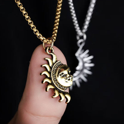 🌞 50% RABATT! 🌙 Sonnen- und Mond-Anhänger-Set – Symbolischer Schmuck, Asymmetrisches Design & Perfektes Geschenk für Paare ✨
