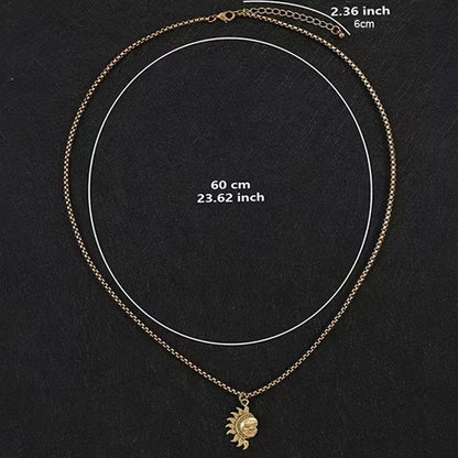 🌞 50% RABATT! 🌙 Sonnen- und Mond-Anhänger-Set – Symbolischer Schmuck, Asymmetrisches Design & Perfektes Geschenk für Paare ✨