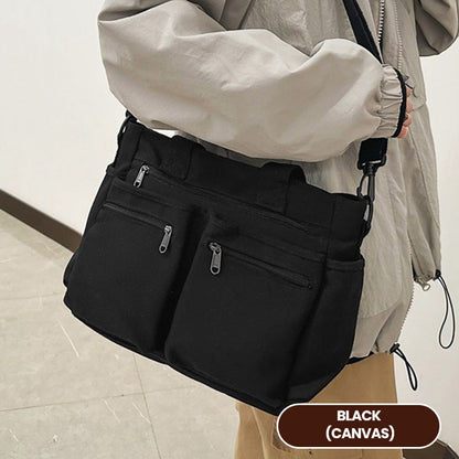 🤎 Elegante Schultertasche im Vintage-Stil – Uni, Praktisch & Stilvoll für den Alltag