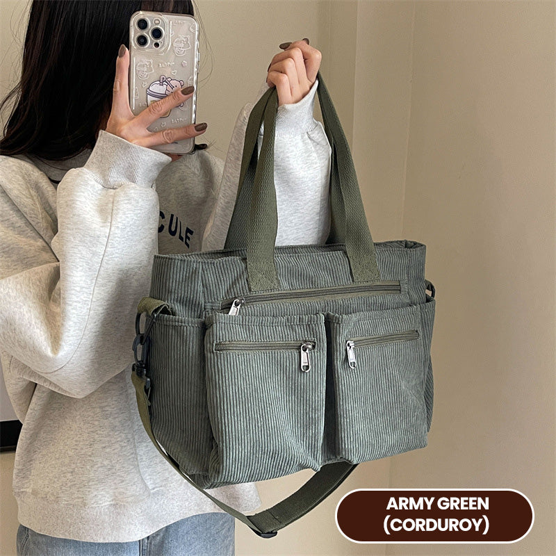 🤎 Elegante Schultertasche im Vintage-Stil – Uni, Praktisch & Stilvoll für den Alltag