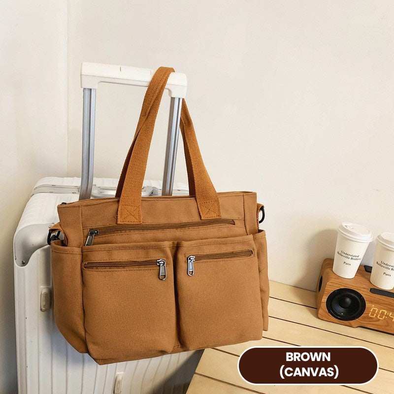 🤎 Elegante Schultertasche im Vintage-Stil – Uni, Praktisch & Stilvoll für den Alltag
