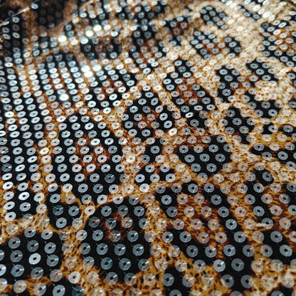 Damen-Jacke mit Leopardenmuster und Pailletten
