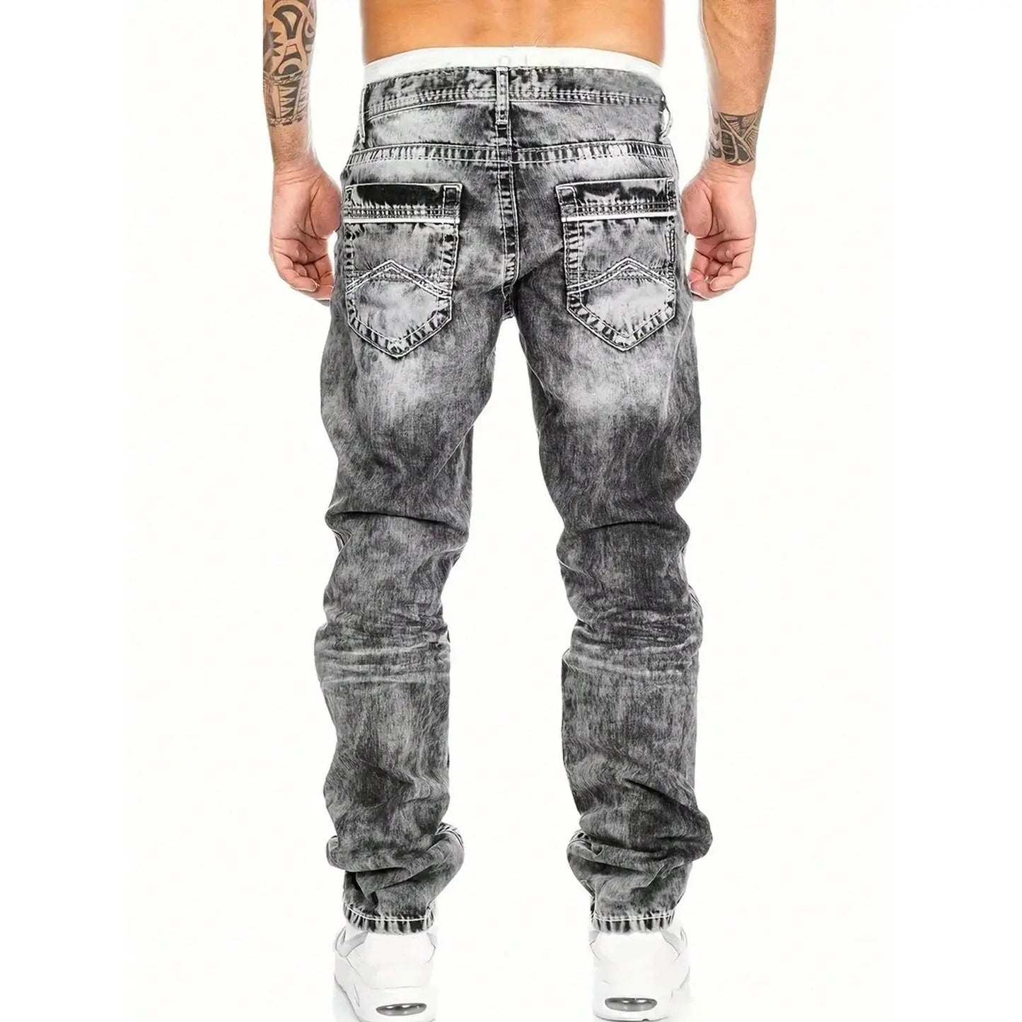 Vaqueros elásticos para hombre de estilo minimalista, ideales para verano, estilo emo