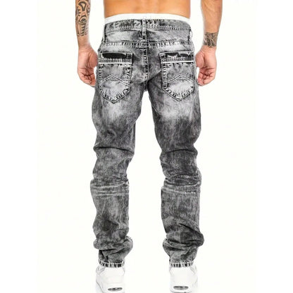 Vaqueros elásticos para hombre de estilo minimalista, ideales para verano, estilo emo