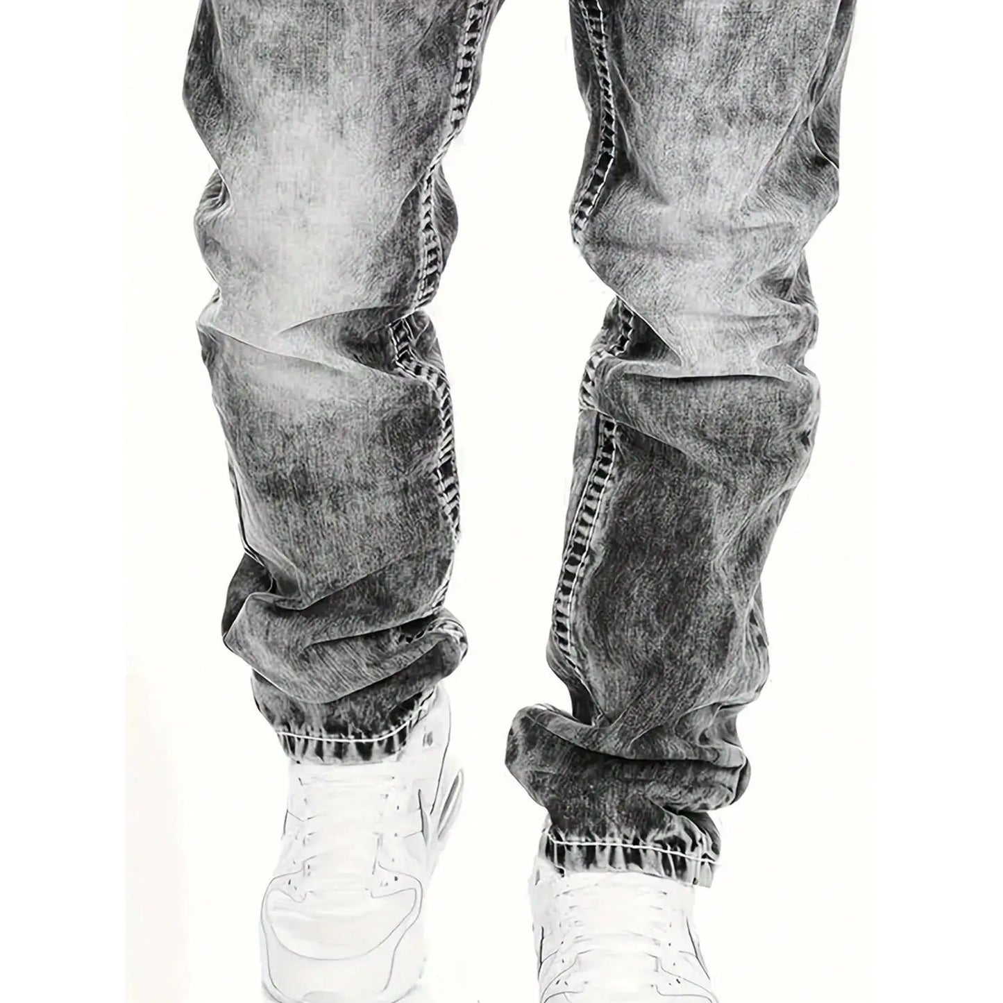 Vaqueros elásticos para hombre de estilo minimalista, ideales para verano, estilo emo