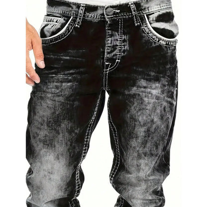 Vaqueros elásticos para hombre de estilo minimalista, ideales para verano, estilo emo