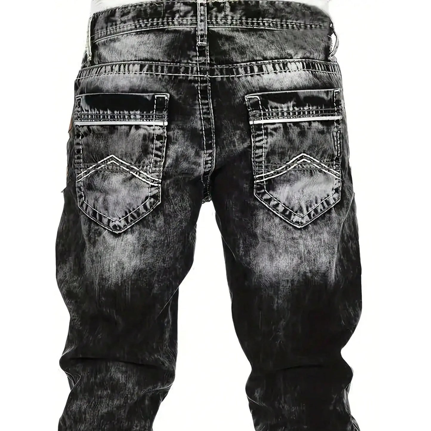 Vaqueros elásticos para hombre de estilo minimalista, ideales para verano, estilo emo