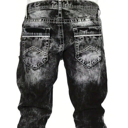 Vaqueros elásticos para hombre de estilo minimalista, ideales para verano, estilo emo