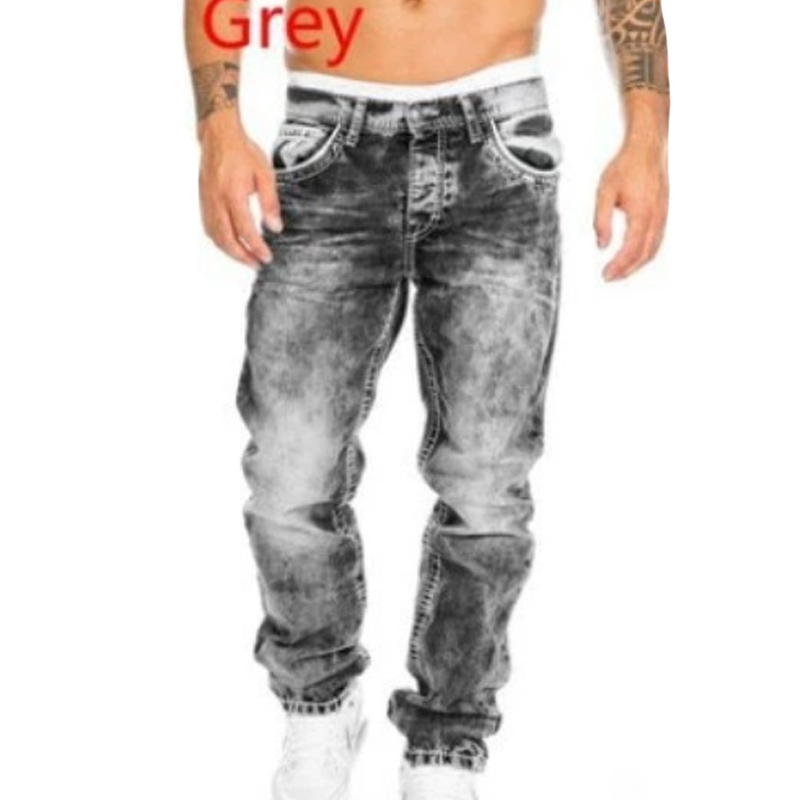Vaqueros elásticos para hombre de estilo minimalista, ideales para verano, estilo emo