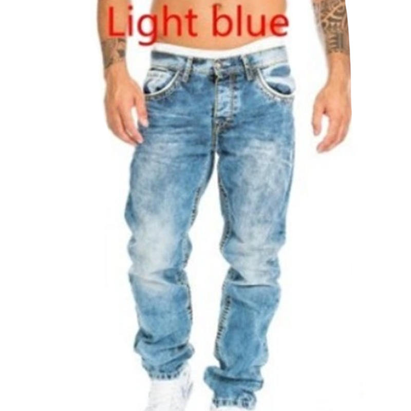Vaqueros elásticos para hombre de estilo minimalista, ideales para verano, estilo emo