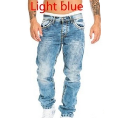 Vaqueros elásticos para hombre de estilo minimalista, ideales para verano, estilo emo
