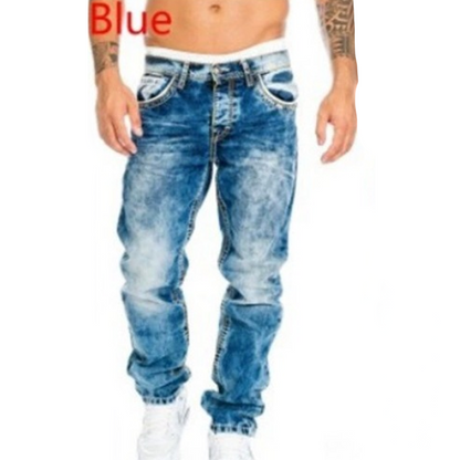 Vaqueros elásticos para hombre de estilo minimalista, ideales para verano, estilo emo