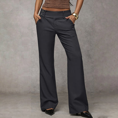 Pantalón de vestir acampanado para mujer