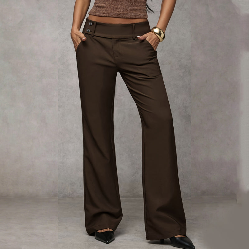 Pantalón de vestir acampanado para mujer