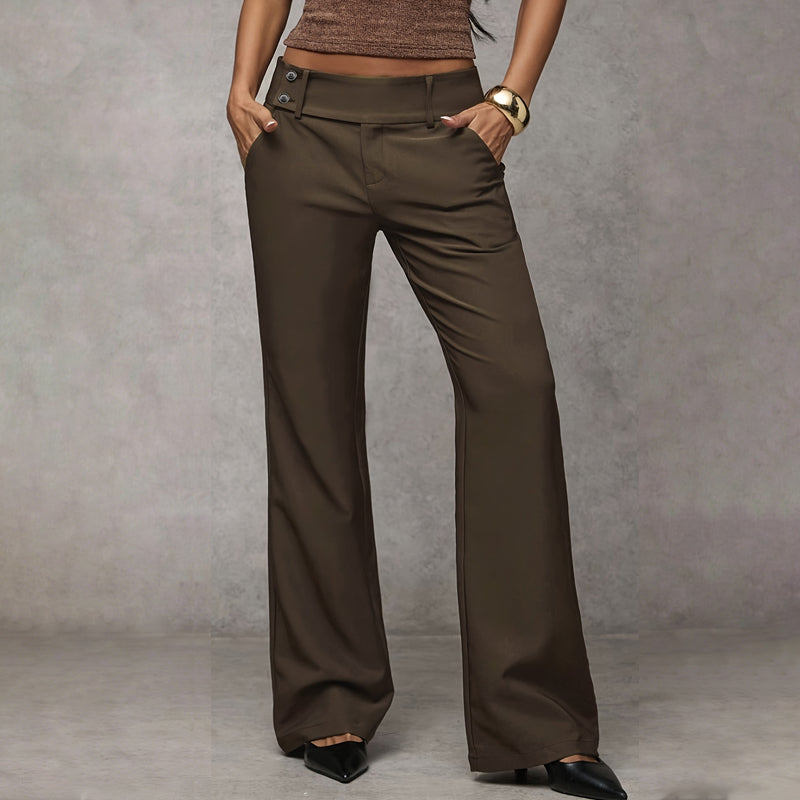 Pantalón de vestir acampanado para mujer